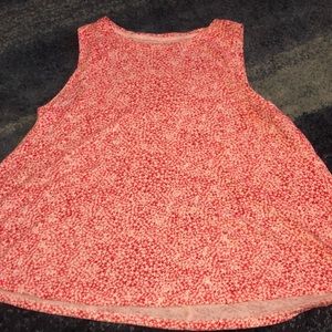 Super cute red and white stars tank